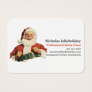 Profesional Santa Claus Retro Vintage Informal