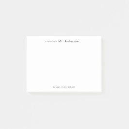 Profesional simple 'una nota de' profesores