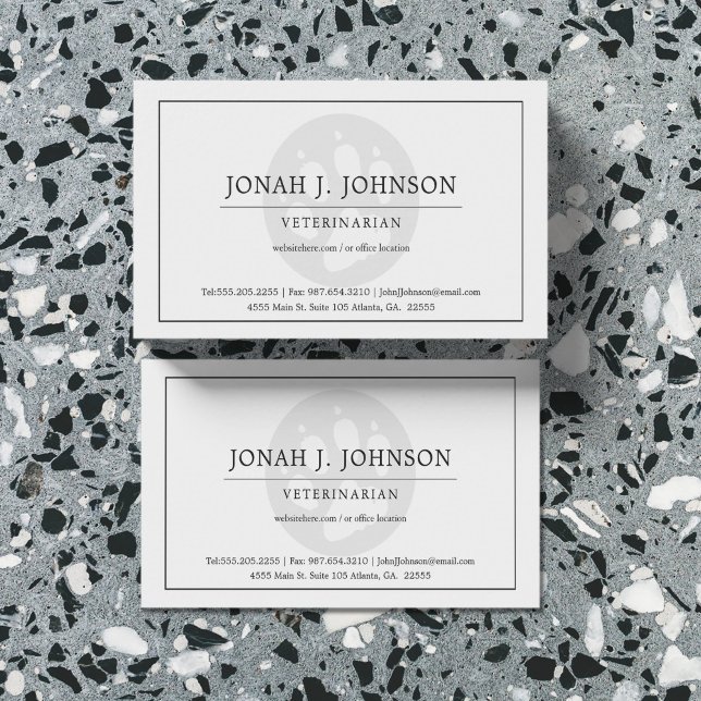 Profesional Veterinario | Tarjeta de presentación  (Subido por el creador)