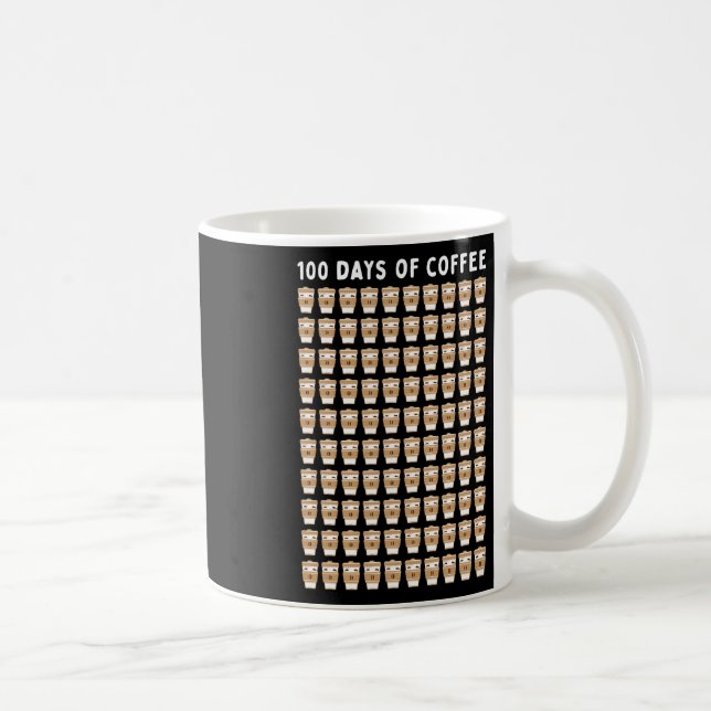 Profesor 100 tazas de café 100 días de escuela (Derecha)