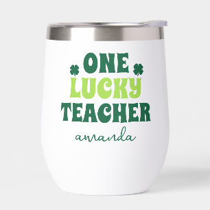Profesor afortunado del Día de San Patricio