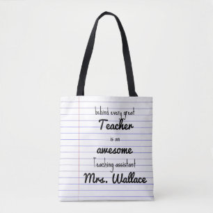 profesor ayudante TA de la bolsa de asas de la