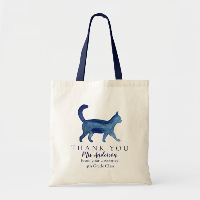 Profesor CAT Gracias Clase Regalo Bolsa De Tote (Frente)