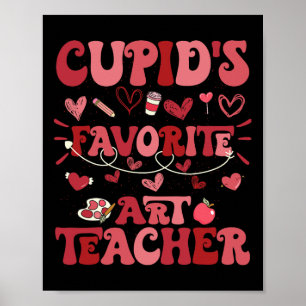 Profesor de Arte Favorito de Cupido Retro Groovy V