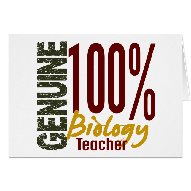 Profesor de biología auténtico (Anverso (Horizontal))