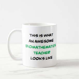 profesor de biomatemática, taza de café impresiona