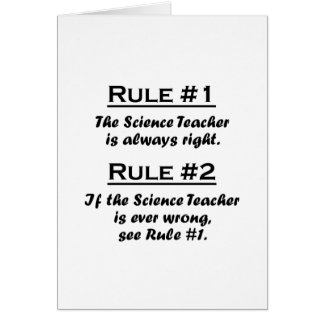 Profesor de ciencias de la regla