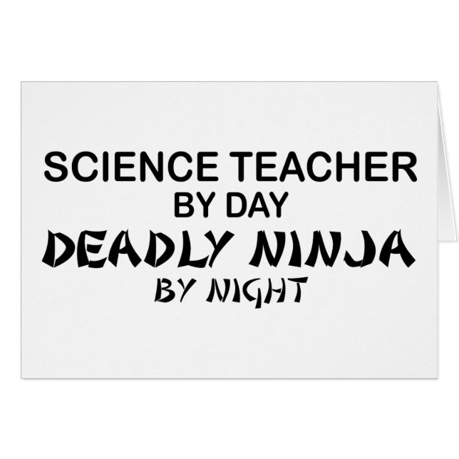 Profesor de ciencias Ninja mortal (Anverso (Horizontal))
