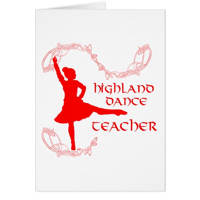 Profesor de Danza de las Tierras Altas Escocesas (Frente)