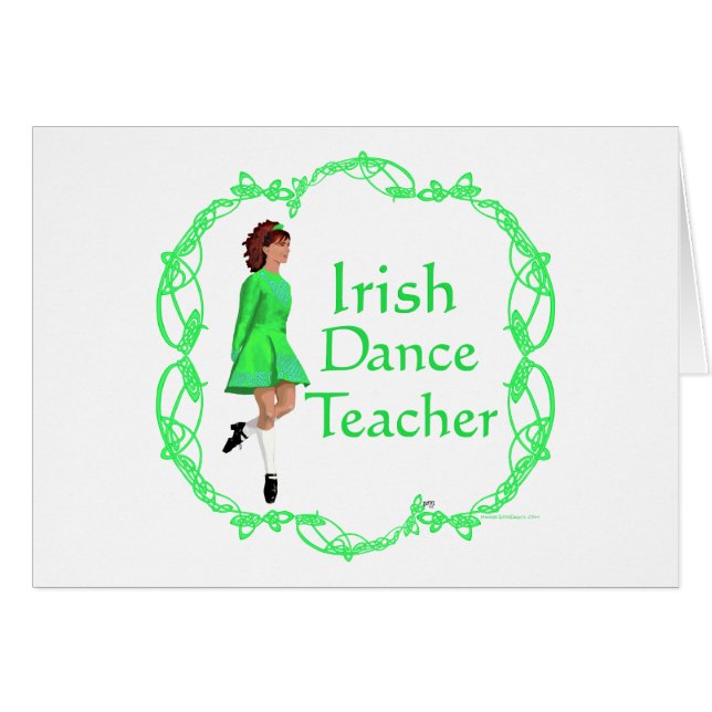 Profesor de Danza Irlandesa - Verde (Anverso (Horizontal))