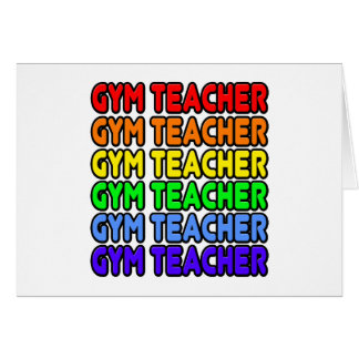Profesor de gimnasia arcoiris