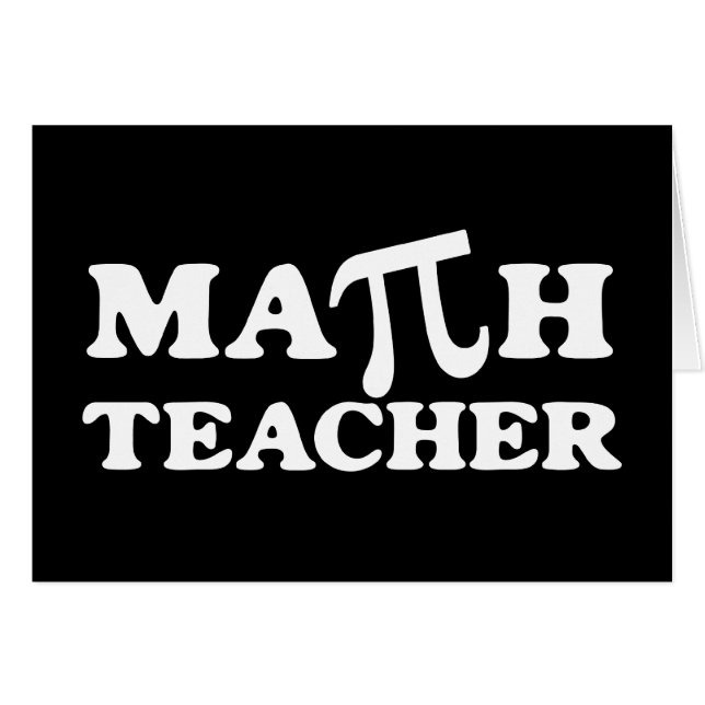 Profesor de matemáticas pi (Anverso (Horizontal))