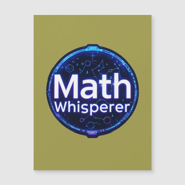 Profesor de Matemáticas Susurrador de Matemáticas (Anverso)