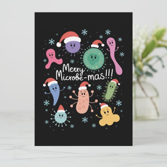Profesor de Microbiología de Navidad Microbio de l (Anverso de pie)