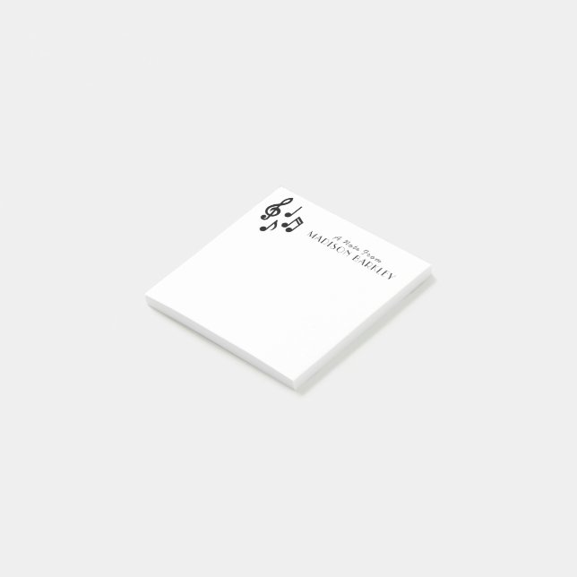 Profesor de Música Nota Musical (En perspectiva)