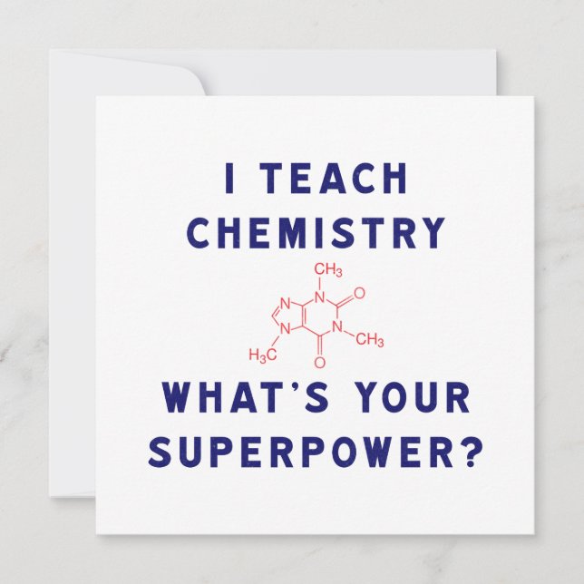 Profesor de Química Superpoder Ciencia Gráfico (Anverso)