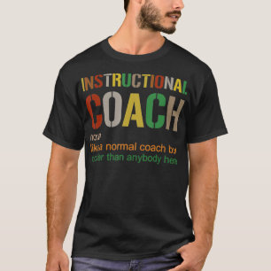 Profesor divertido de camiseta de entrenador instr