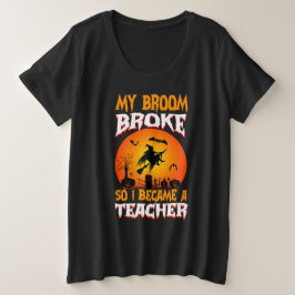 Profesor Divertido Halloween Luna Llena Bruja Gráf
