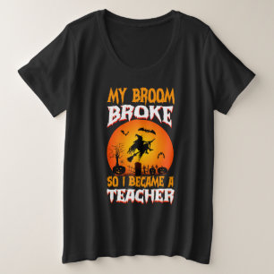Profesor Divertido Halloween Luna Llena Bruja Gráf