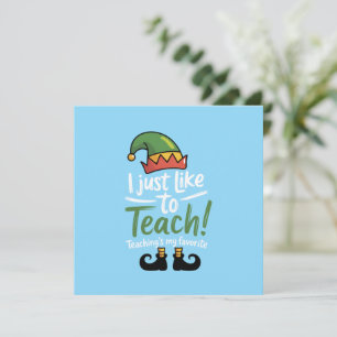 Profesor Divertido Navidad Enseñar es mi Favorito 