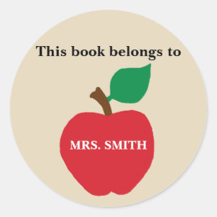 Profesor Este libro pertenece a la Sra. Pegatinas