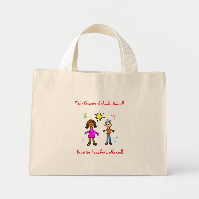 Profesor favorito / Bolsa de tote escolar (Frente)