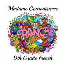 Profesor francés o Poster de arte francés