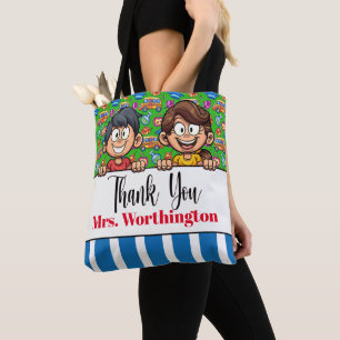 PROFESOR Gracias - ¡VEA ATRÁS! BOLSA DE TELA