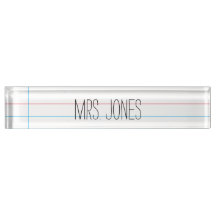 Profesor - Placa de nombre de escritorio (Personal