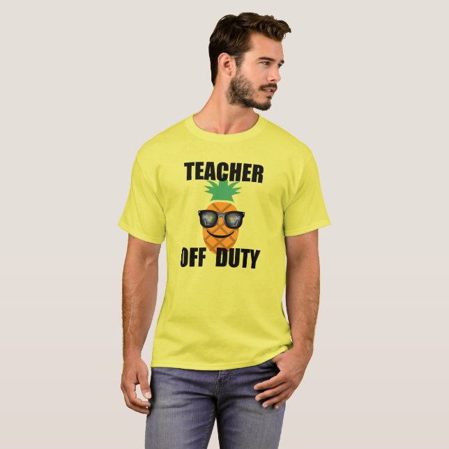 Profesor sin servicio - Camiseta básica para hombr (Anverso completo)