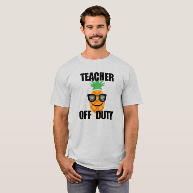 Profesor sin servicio - Camiseta básica para hombr (Anverso completo)