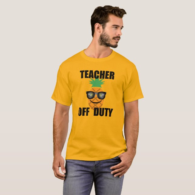 Profesor sin servicio - Camiseta básica para hombr (Anverso completo)