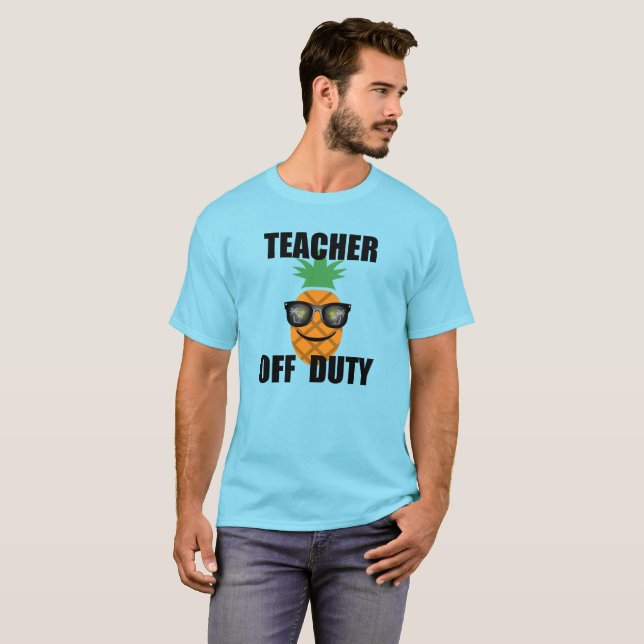 Profesor sin servicio - Camiseta básica para hombr (Anverso completo)