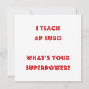 Profesor Superpoderoso de Historia de AP Euro