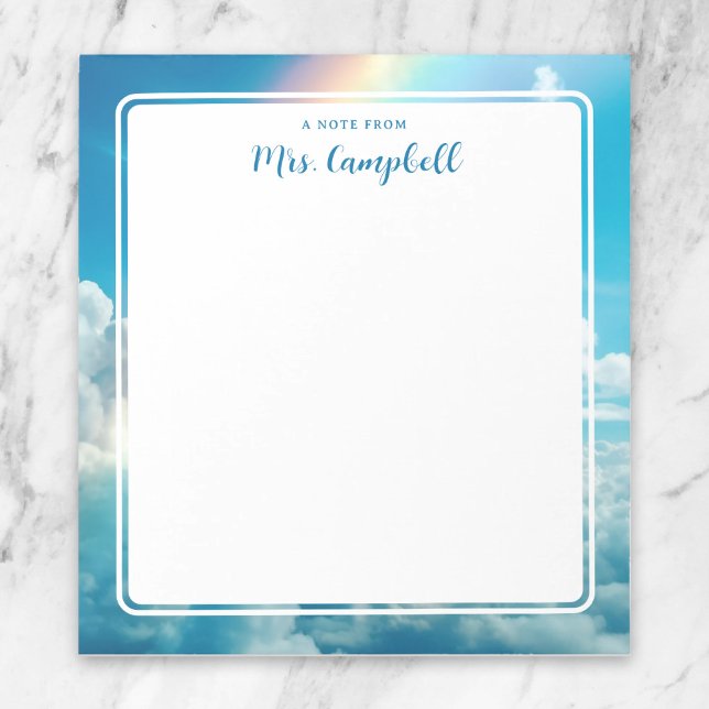 Profesor Una Nota Del Bloc De Notas De Las Nubes A (Subido por el creador)