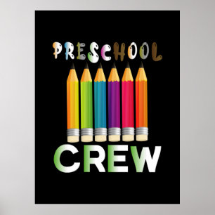 Profesora de arte de la tripulación de preescolar