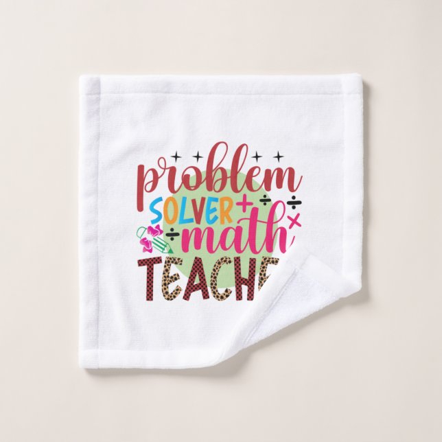 Profesora de Regalos | Profesor de matemáticas par (Toallita)