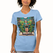 Profesora De Trabajo En Una Camiseta De Estudio