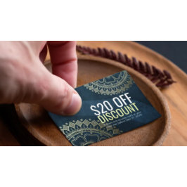 Profesora de Yoga Oro Mandala descuento Lealtad