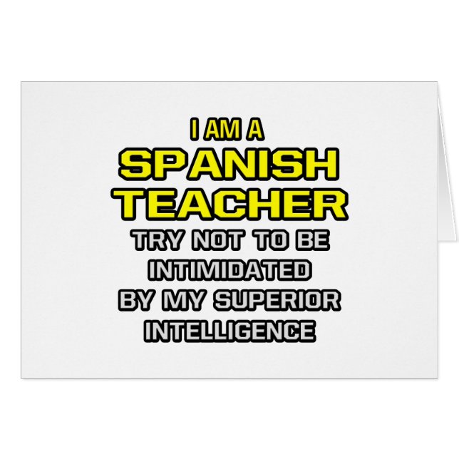 Profesora española... Inteligencia superior (Anverso (Horizontal))