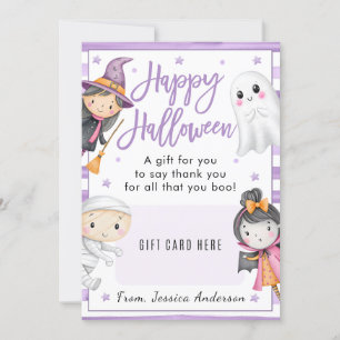 Profesora Feliz Halloween con tarjeta de regalo pa
