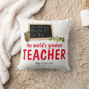 Profesora regalo de almohada educadora divertido p