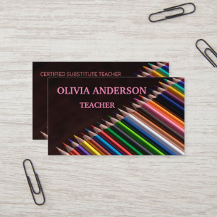 Profesora   Tarjetas de visita de tutor