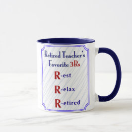 Profesores jubilados 3Rs - taza de café