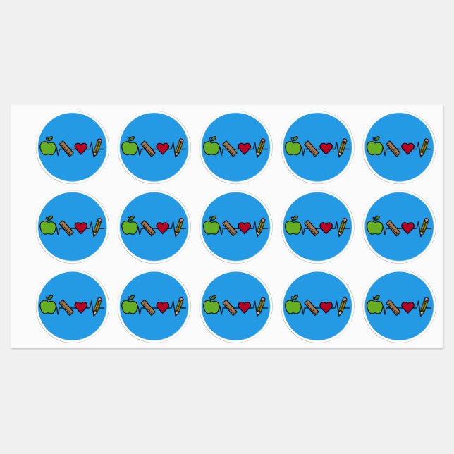 Profesores Pegatinas recompensadores de latido - A (Hoja)