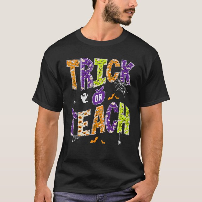 Profesores Trick O Teach Halloween Vestidos Hombre (Anverso)