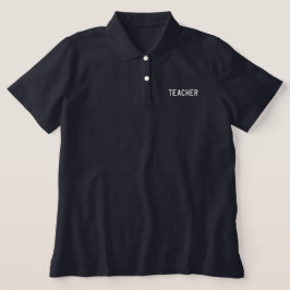 Professional Teacher Embroidered Polo Shirt
