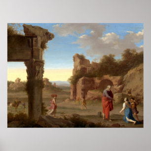 Profeta Elijah - van Poelenburch Poster Bella Arte