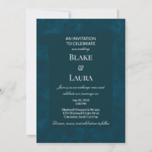 Profunda Invitación de Boda Personalizada de Acuar