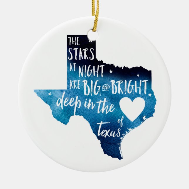 Profundamente en el corazón del ornamento de TX (Frente)